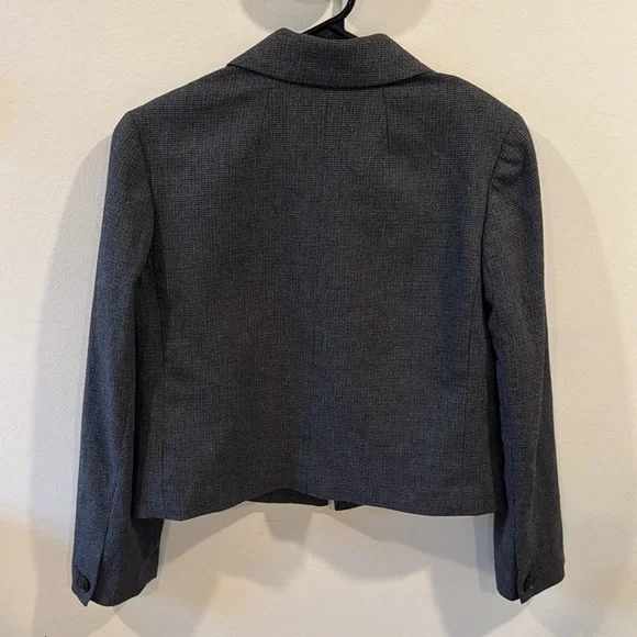 Madewell Women’s The Sutter Crop Blazer Whitfield Micro Check Jacket Size XXS - Picture 9 of 10